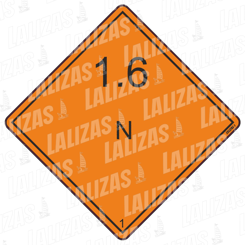 Hazard Warning Diamond #2252Ll, Class 1 1.6 N image